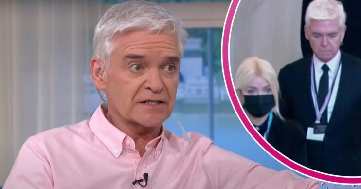 Phillip Schofield on This Morning / Holly and Phil queuing