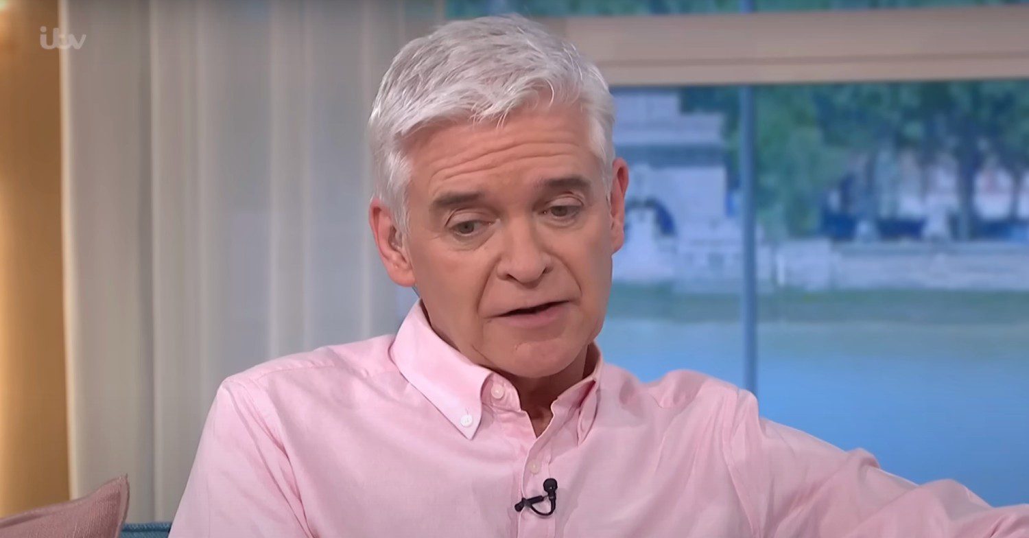 Phillip Schofield looking down on This Morning