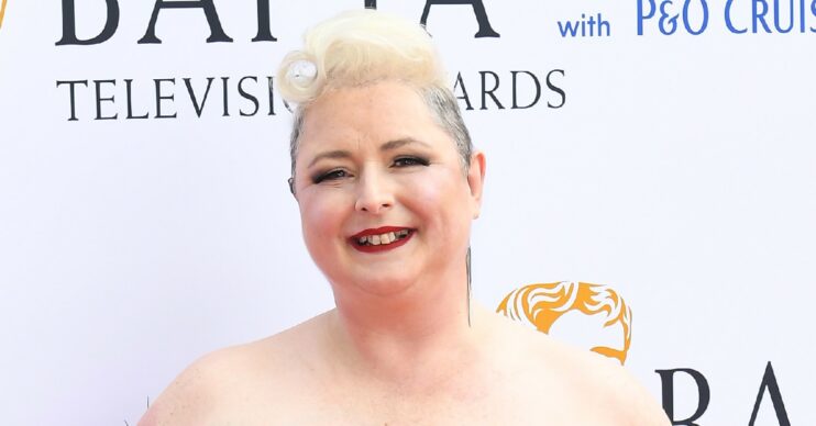 Siobhan McSweeney smiling at the BAFTAs