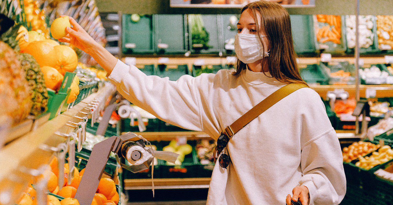 Woman in supermarket