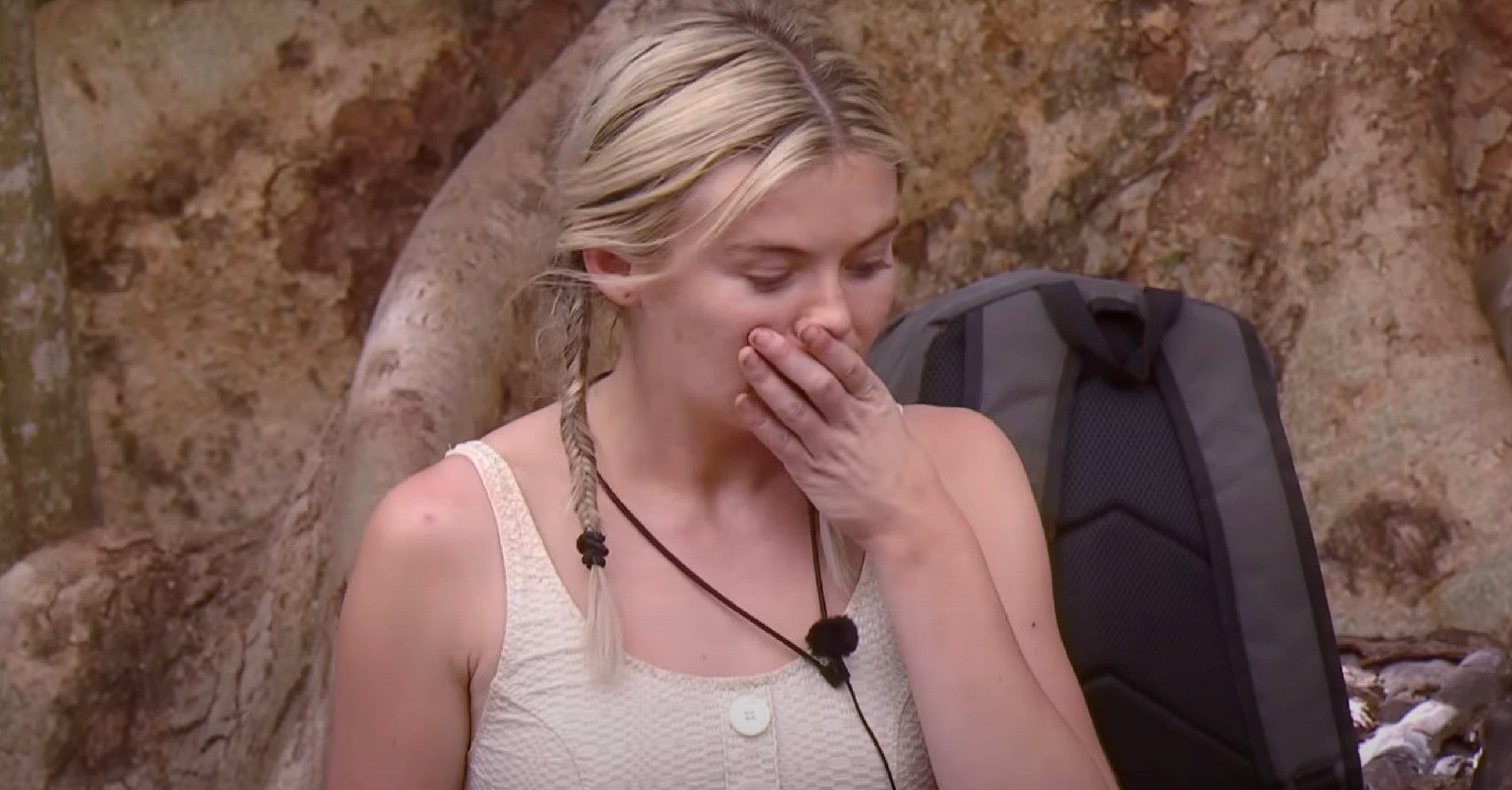 Georgia Toffolo looking surprised on I'm A Celebrity South Africa