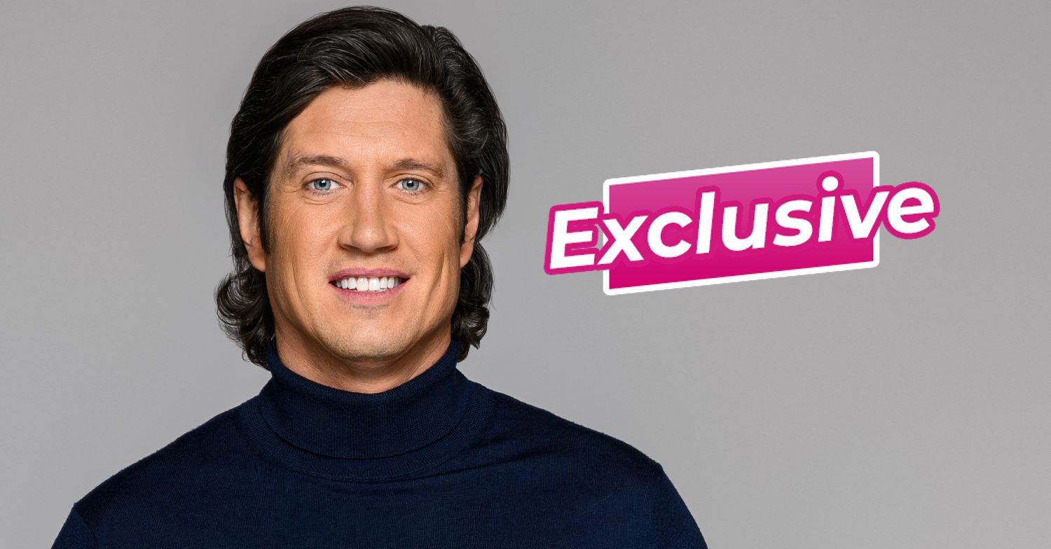 Vernon Kay smiles next to ED! Exclusive banner