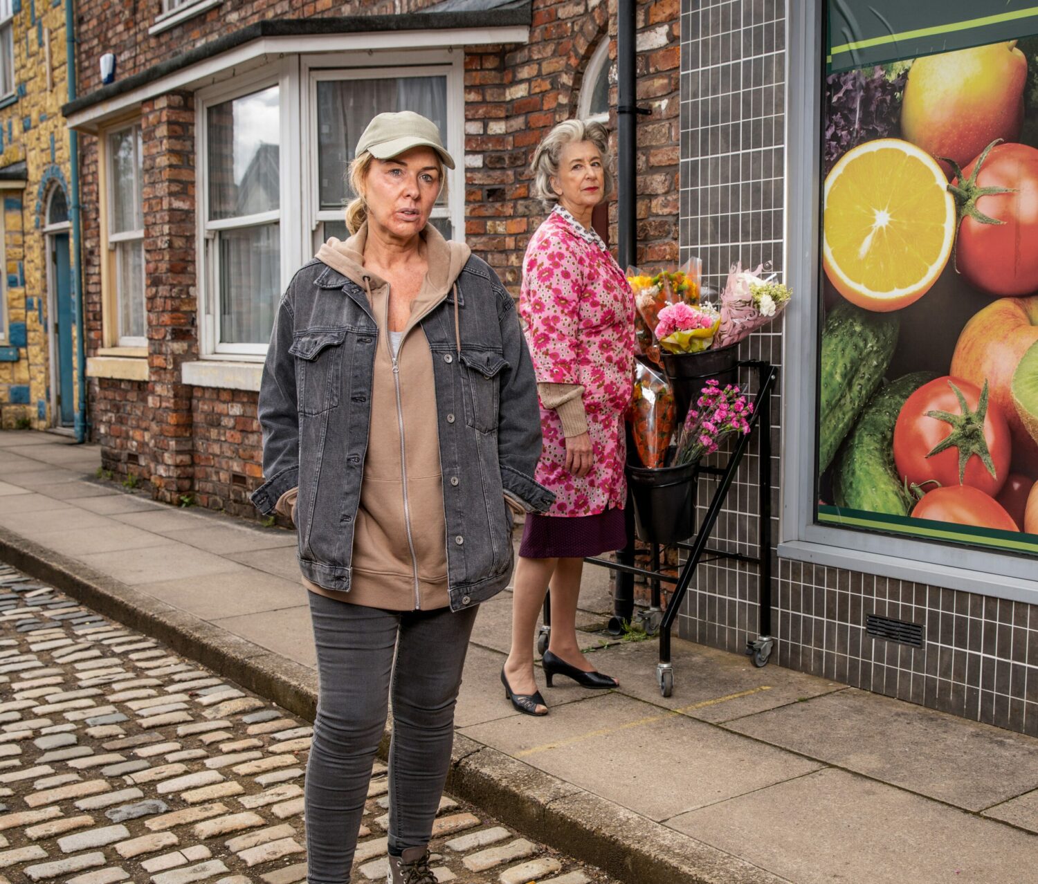 Cassie on the Cobbles as mum Evelyn looks on disapprovingly