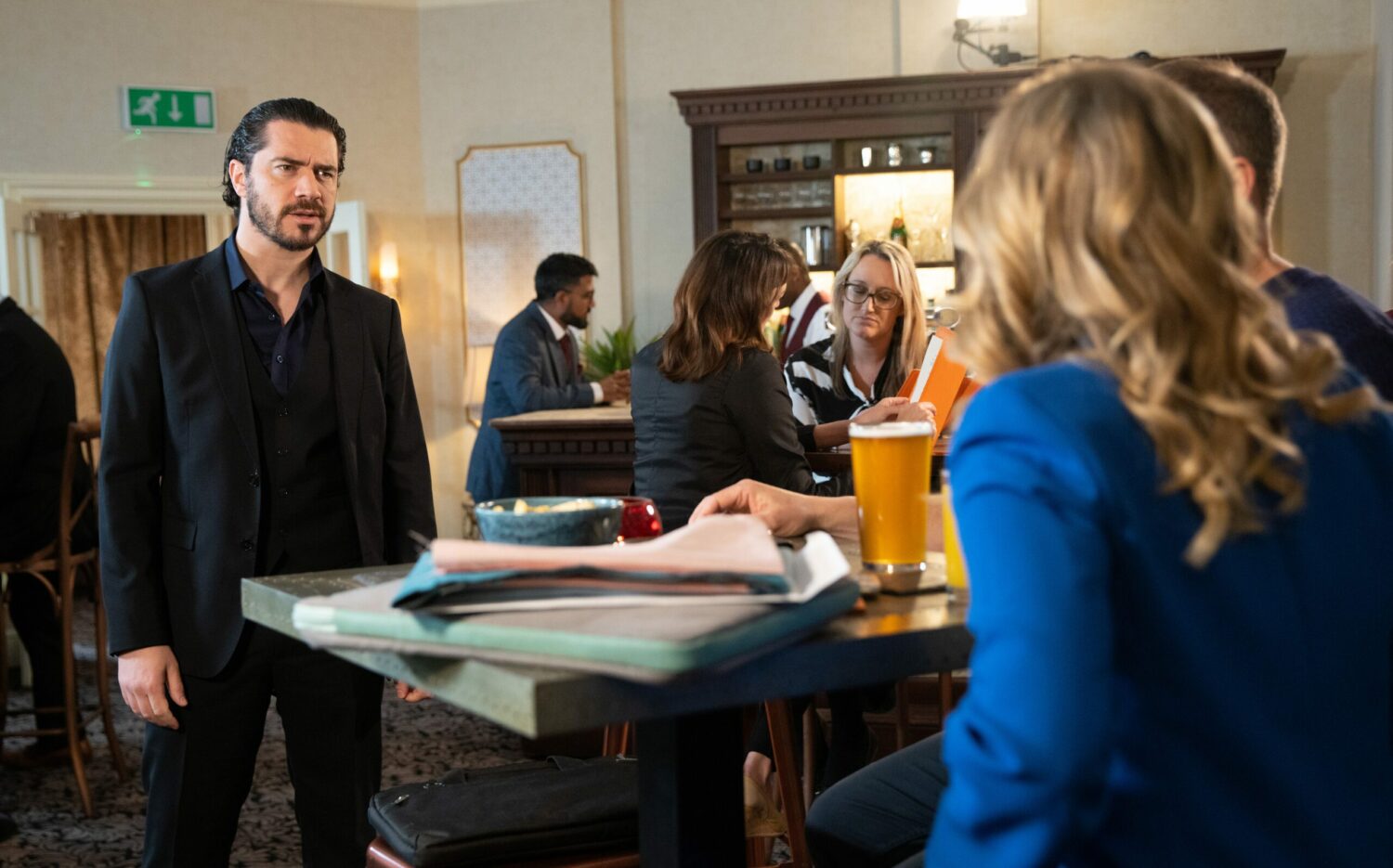 Coronation Street's Adam is staring at Sarah at the hotel