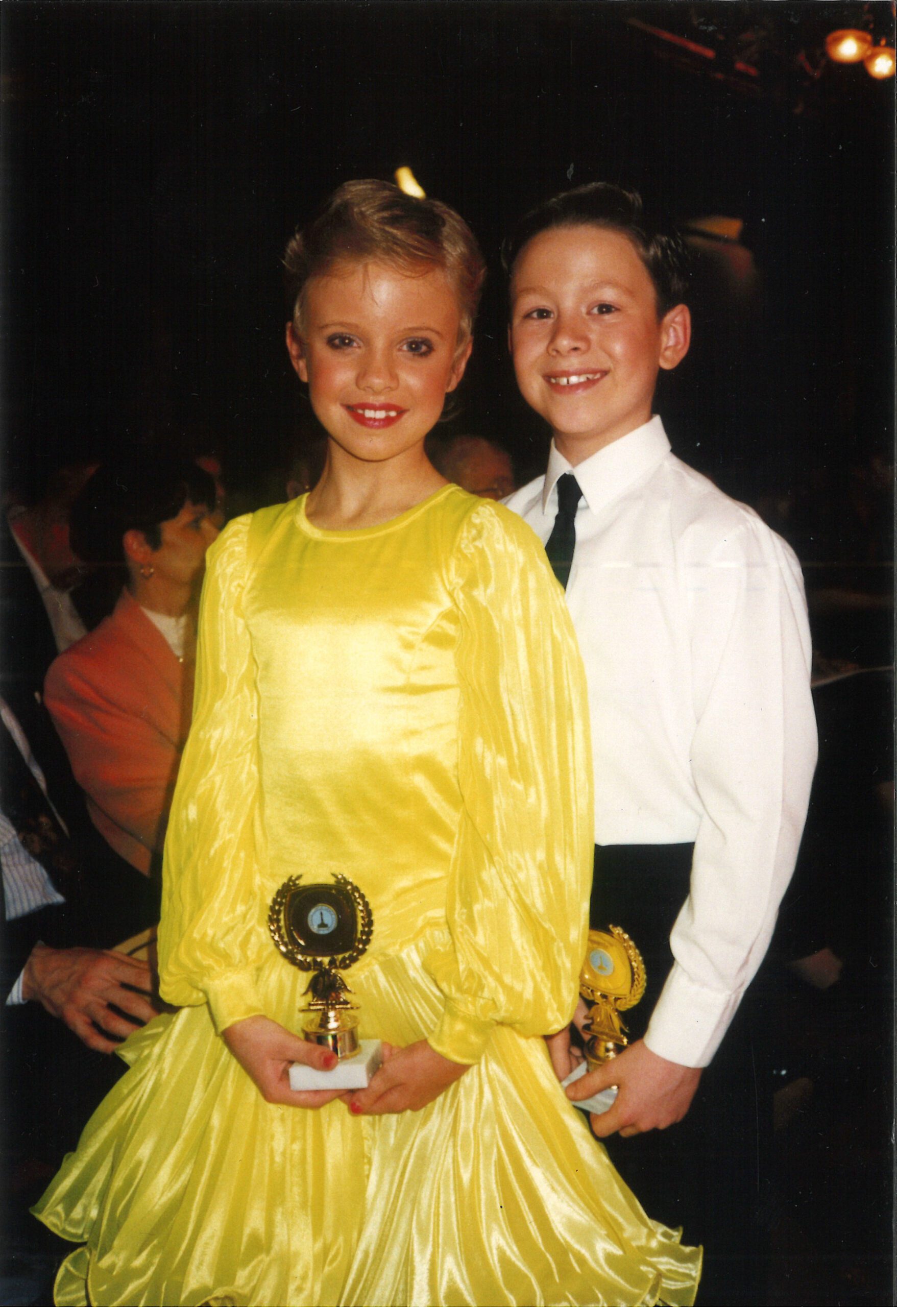 Kevin Clifton a young dancer with his sister