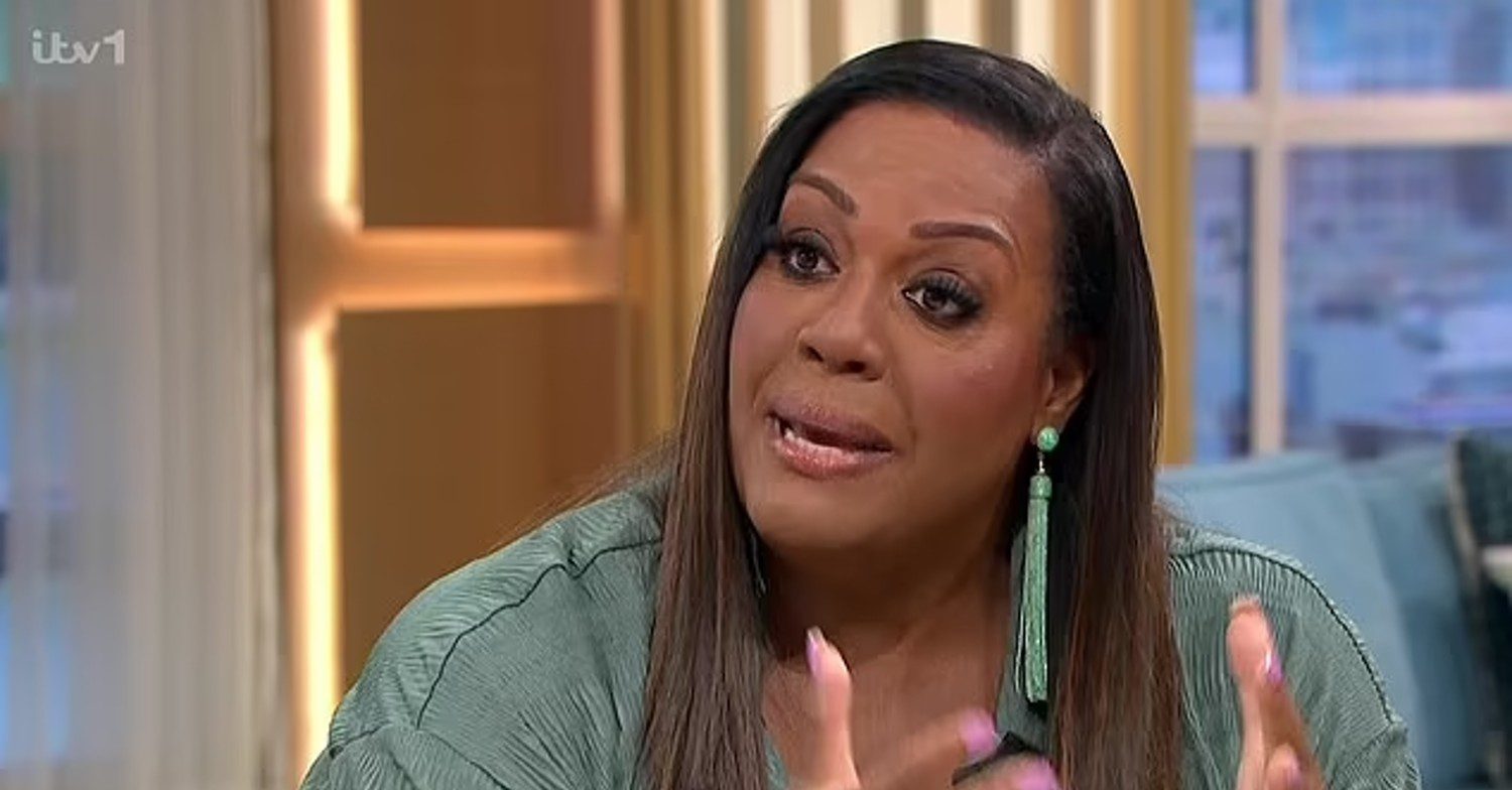 Alison Hammond frowns on This Morning