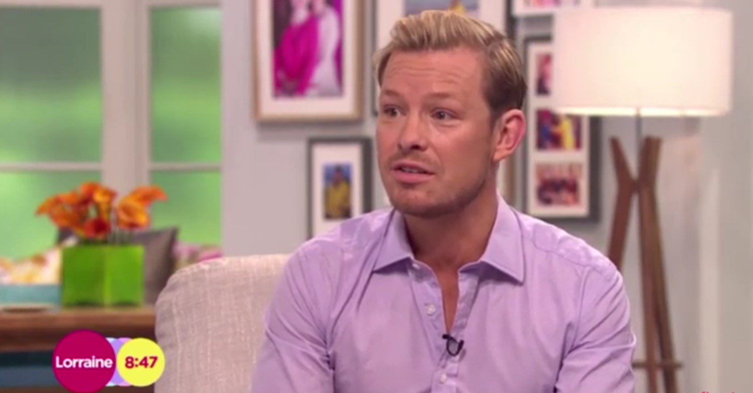 Adam Rickitt being interviewed on Lorraine (Credit: ITV/YouTube)