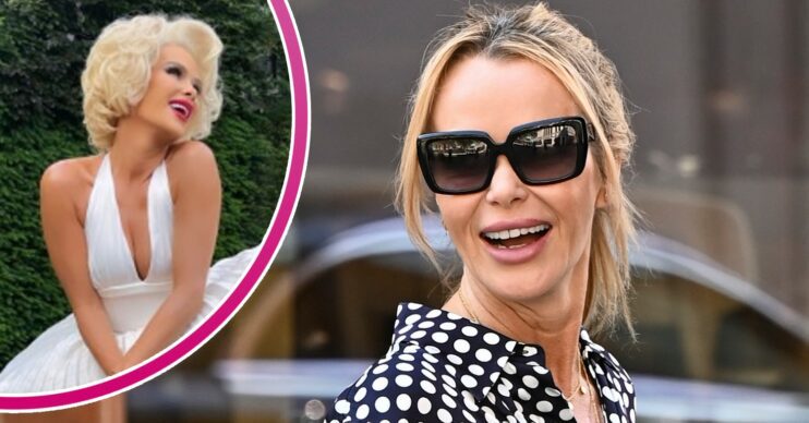 Amanda Holden dresses up as Marilyn Monroe on Instagram