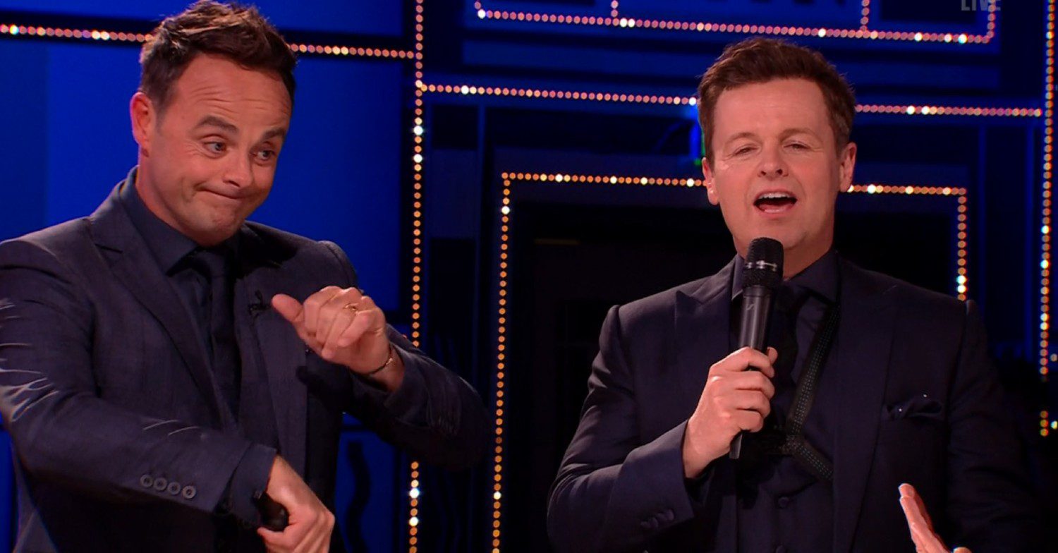 Ant and Dec telling off Bruno on BGT