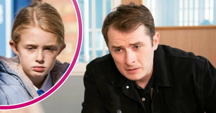 Ben looking upset on EastEnders; inset, Lexi also looking miserable (Credit: BBC/Composite: ED!)