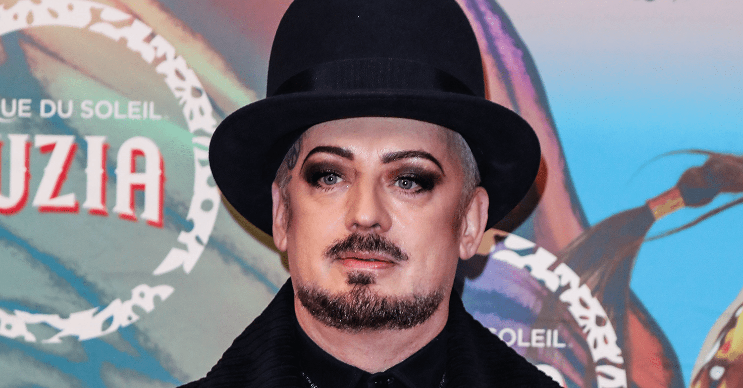 Boy George straight faced