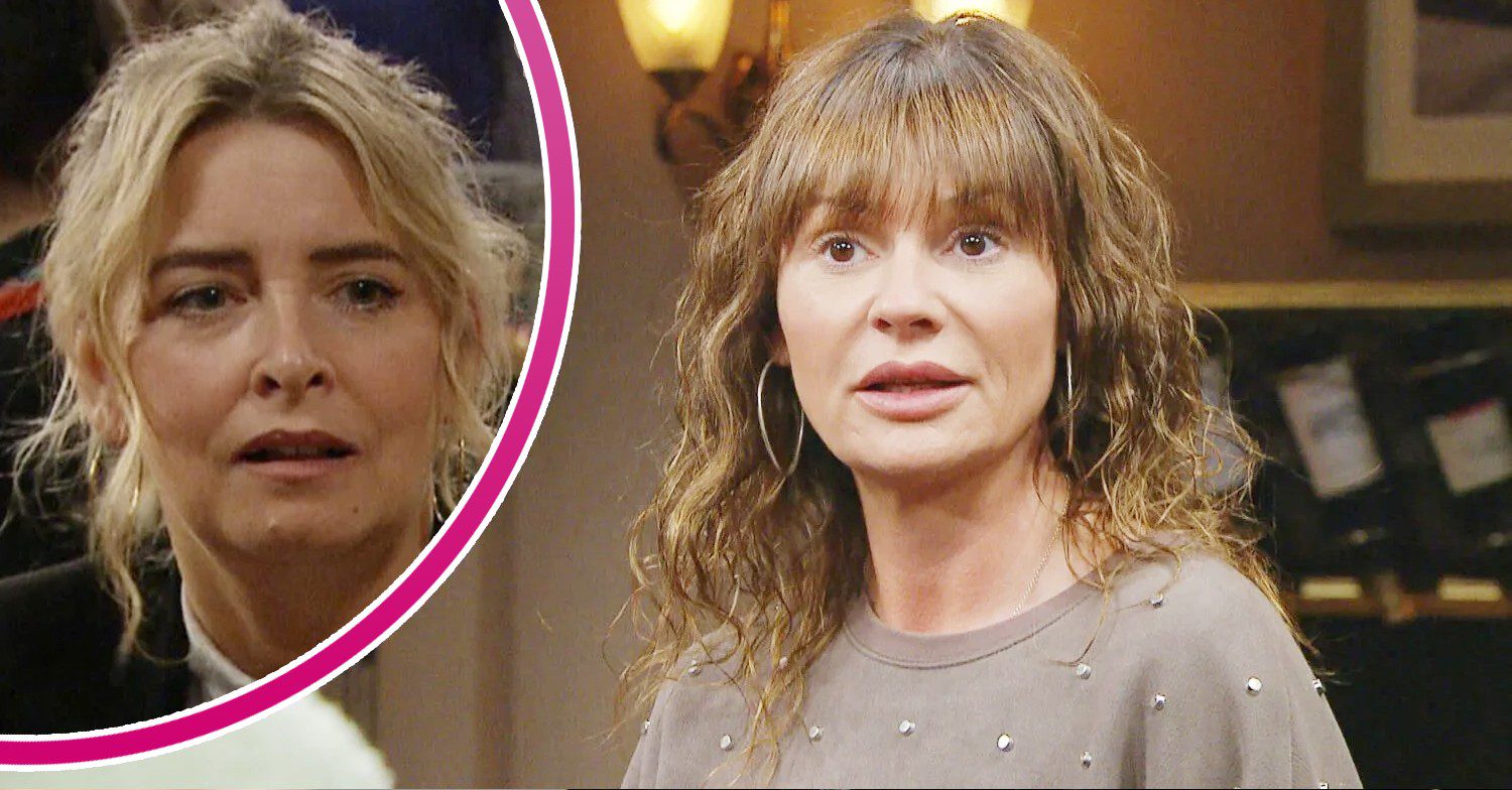 Chas Dingle looking angry on Emmerdale; inset, Charity looks upset (Credit: ITV/Composite: ED!)