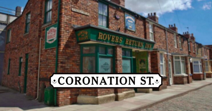 Coronation Street background and logo (Credit: ITV/Composite: ED!)