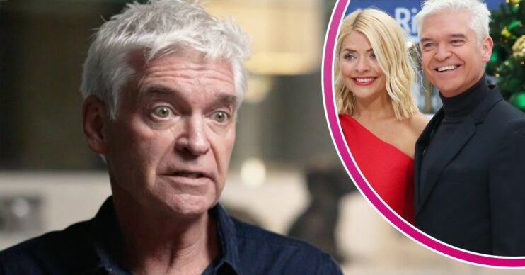 Phillip Schofield is wide-eyed, Holly Willoughby and Phillip Schofield pose for a photo in 2018