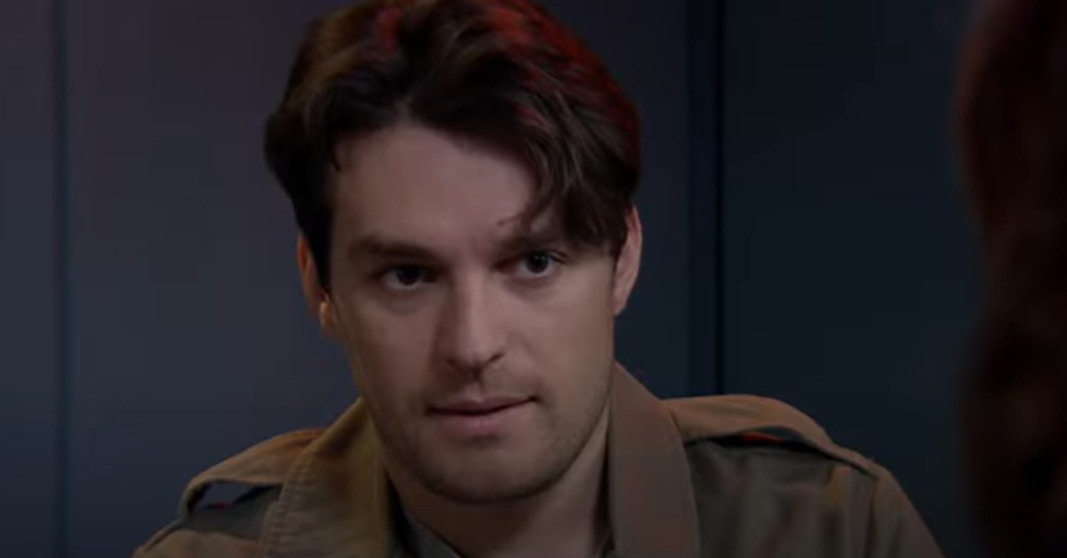 Emmerdale's Mack is being questioned at the station
