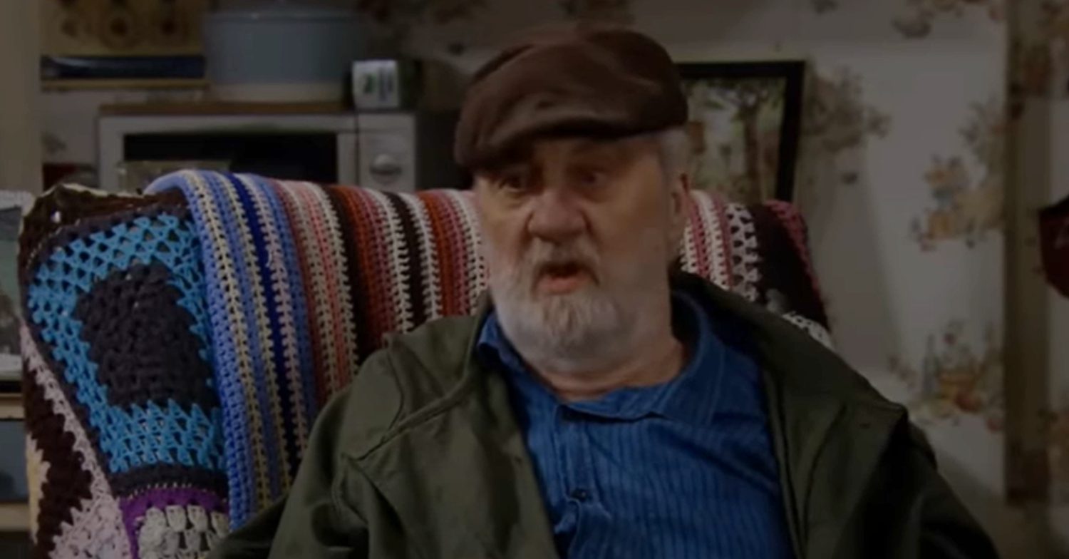 Emmerdale's Zak is sitting in his chair