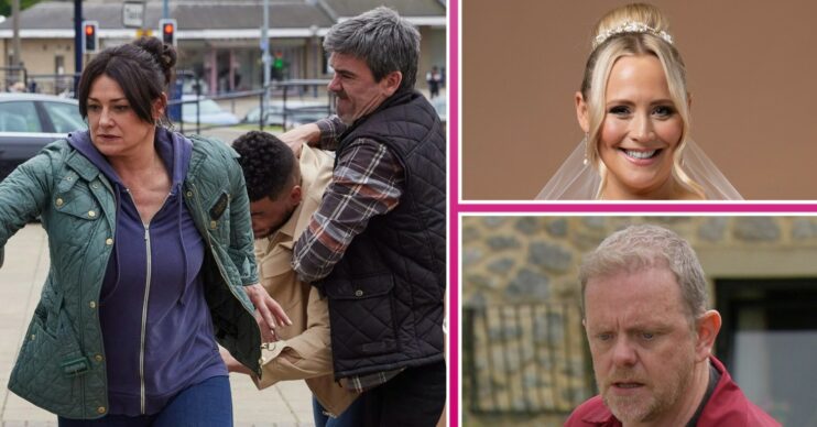Emmerdale first look: Moira, Nate, Cain, Tracy and Dan comp image