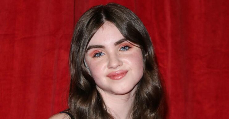 Emmerdale actress Amelia Flanagan smiles