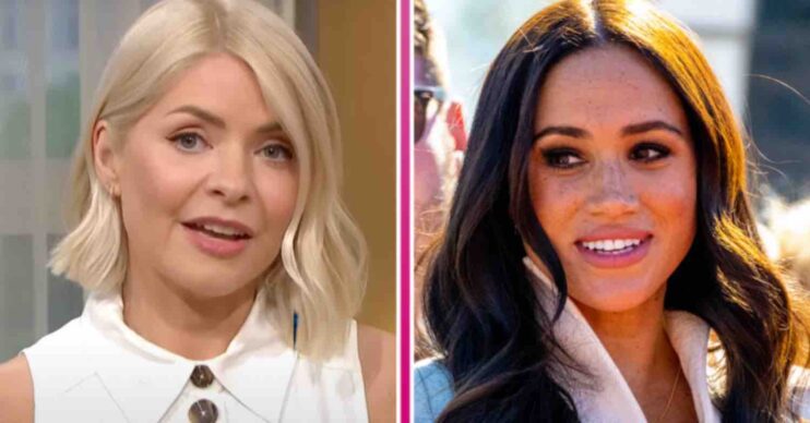 Holly Willoughby and Meghan Markle