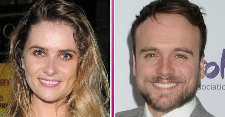 Chelsea Halfpenny and James Baxter smiling at events