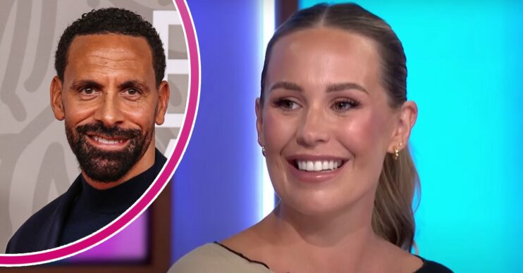Rio Ferdinand smiles, Kate Ferdinand smiles - they have shared happy baby news!