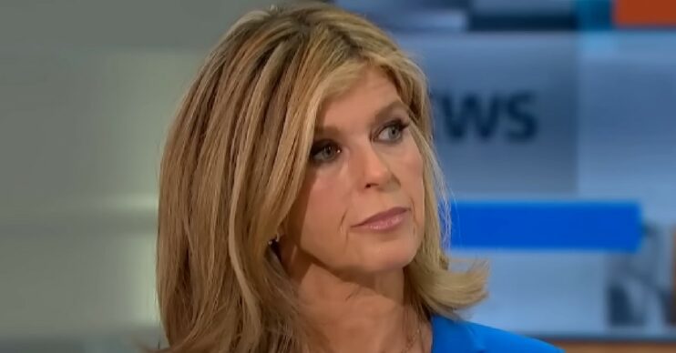 Kate Garraway looking serious on Good Morning Britain