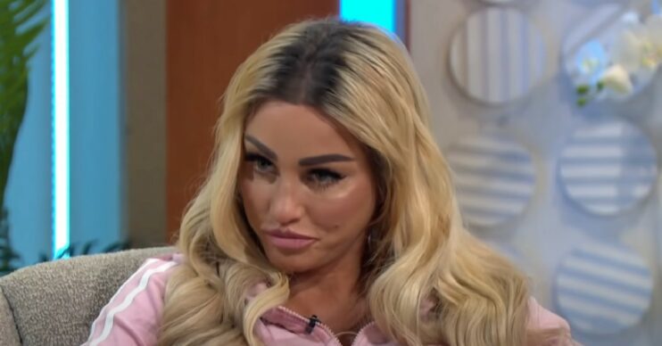 Katie Price speaking on Lorraine