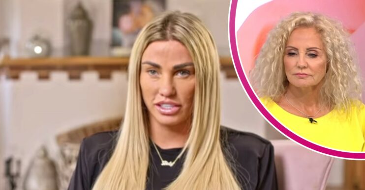 Katie Price and Amy Price being interviewed