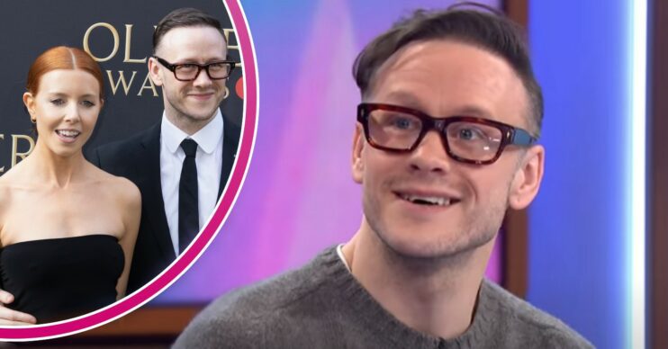 Kevin Clifton smiling on Loose Women and with Stacey Dooley