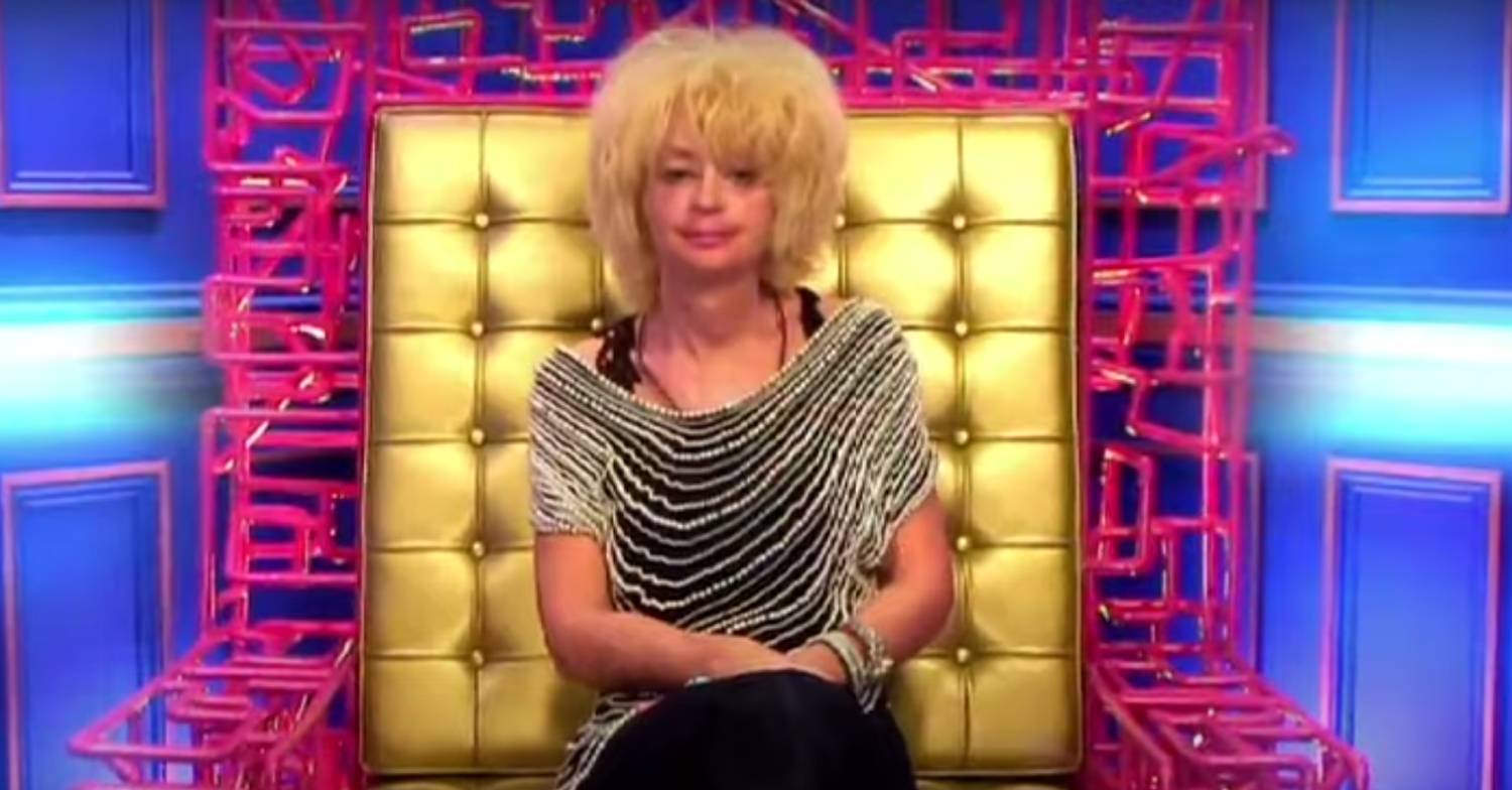 Lauren Harries sits in the Celebrity Big Brother diary room