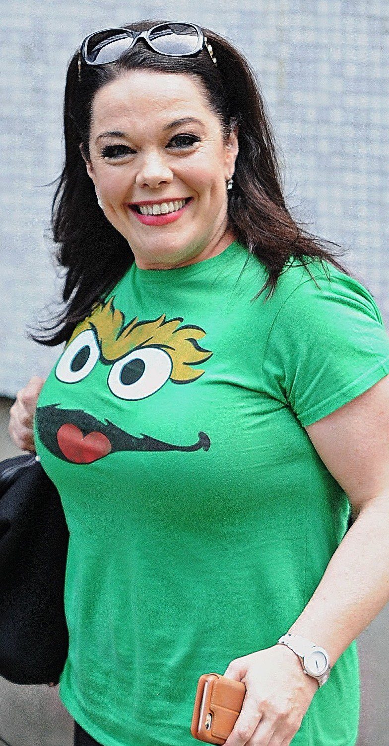 Lisa Riley in green tshirt 
