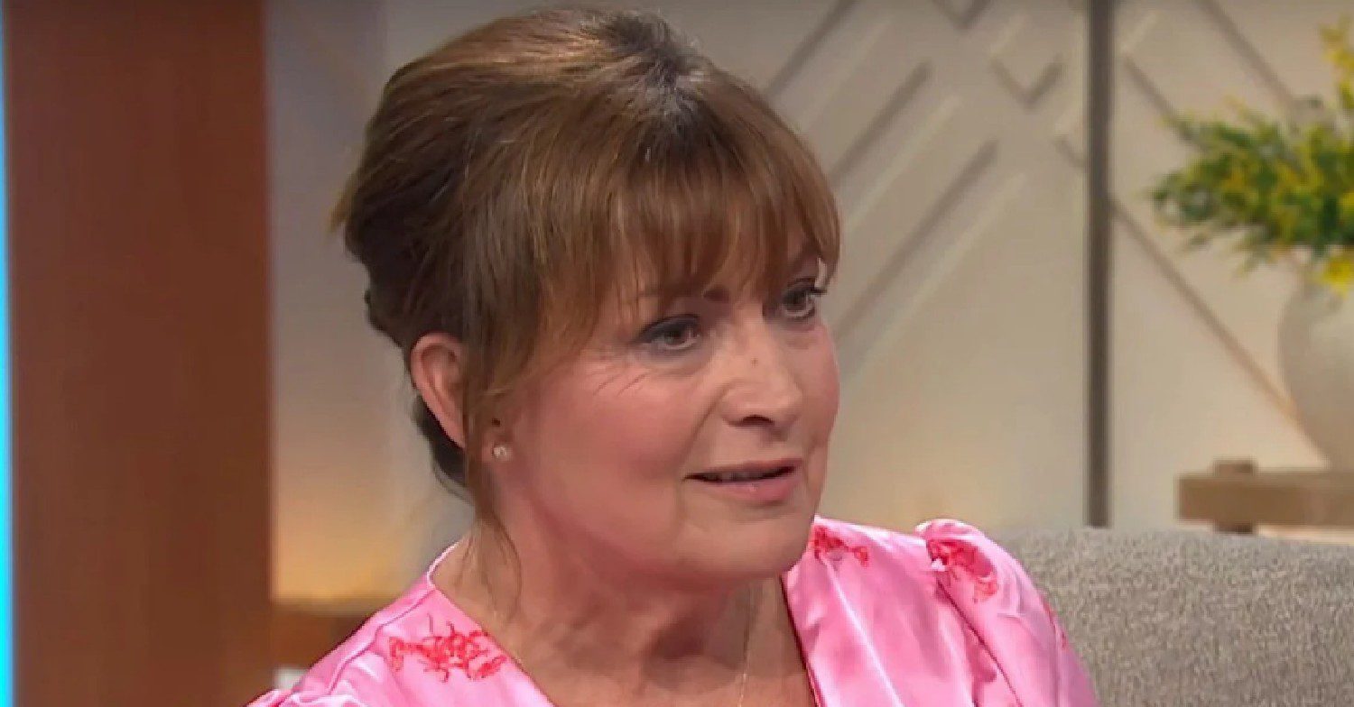 Lorraine Kelly smiling on her ITV show