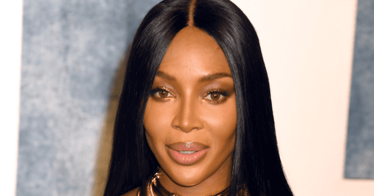 Naomi Campbell posing on the red carpet