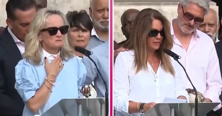 Mothers of Nottingham attack victims speaking at vigil