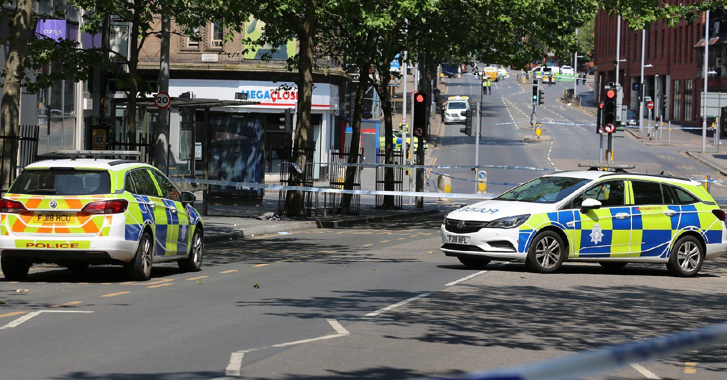 Nottingham attack scene