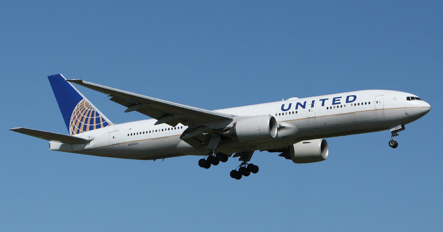 An airplane flying in the sky