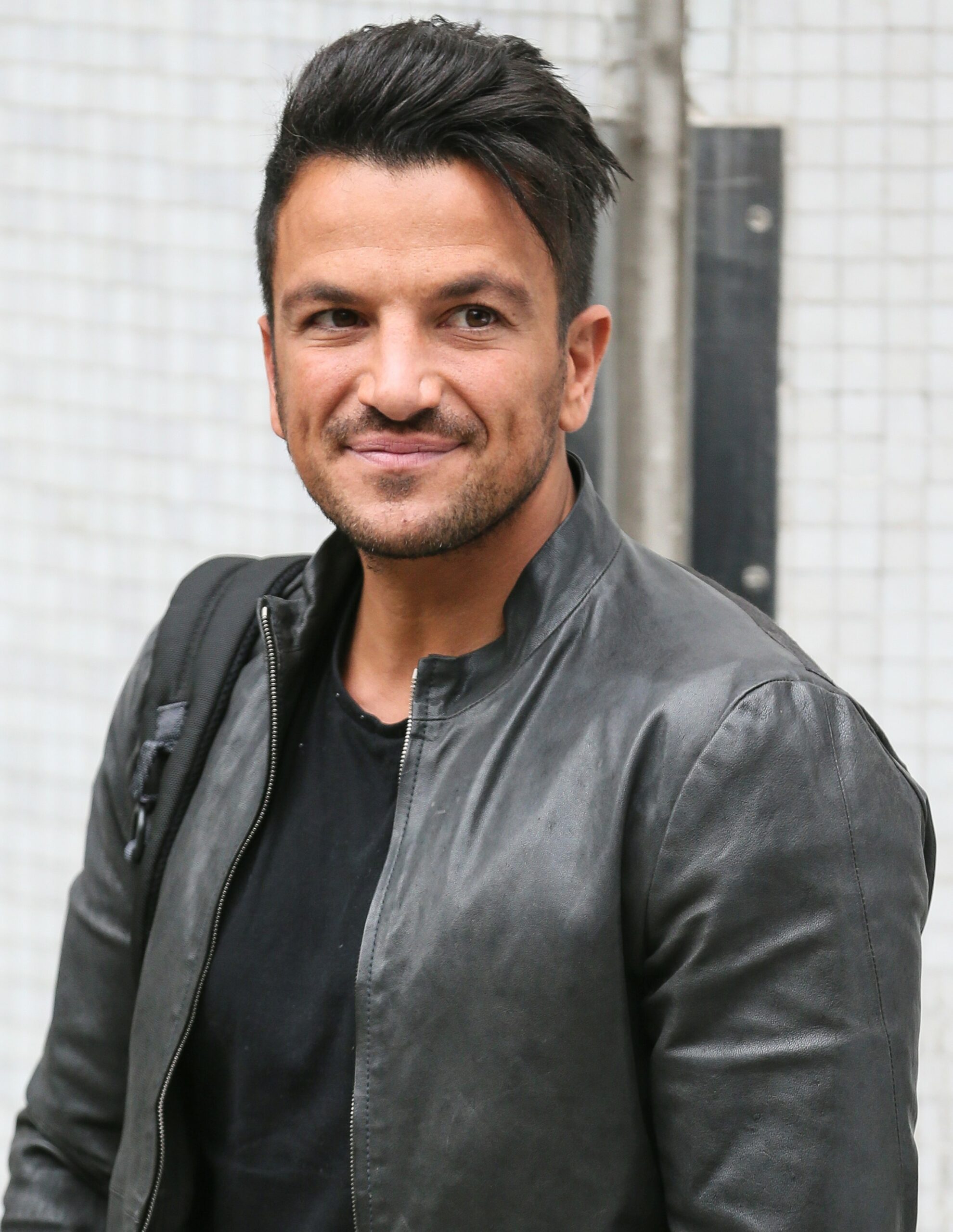 Peter Andre smiling outside ITV Studios