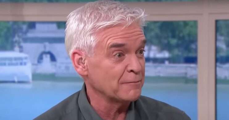 Phillip Schofield looks emotional