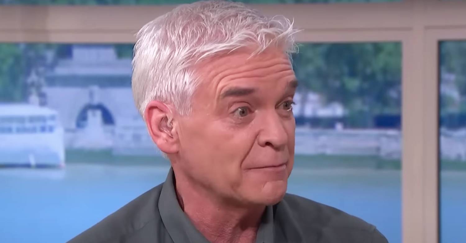 Phillip Schofield looks emotional