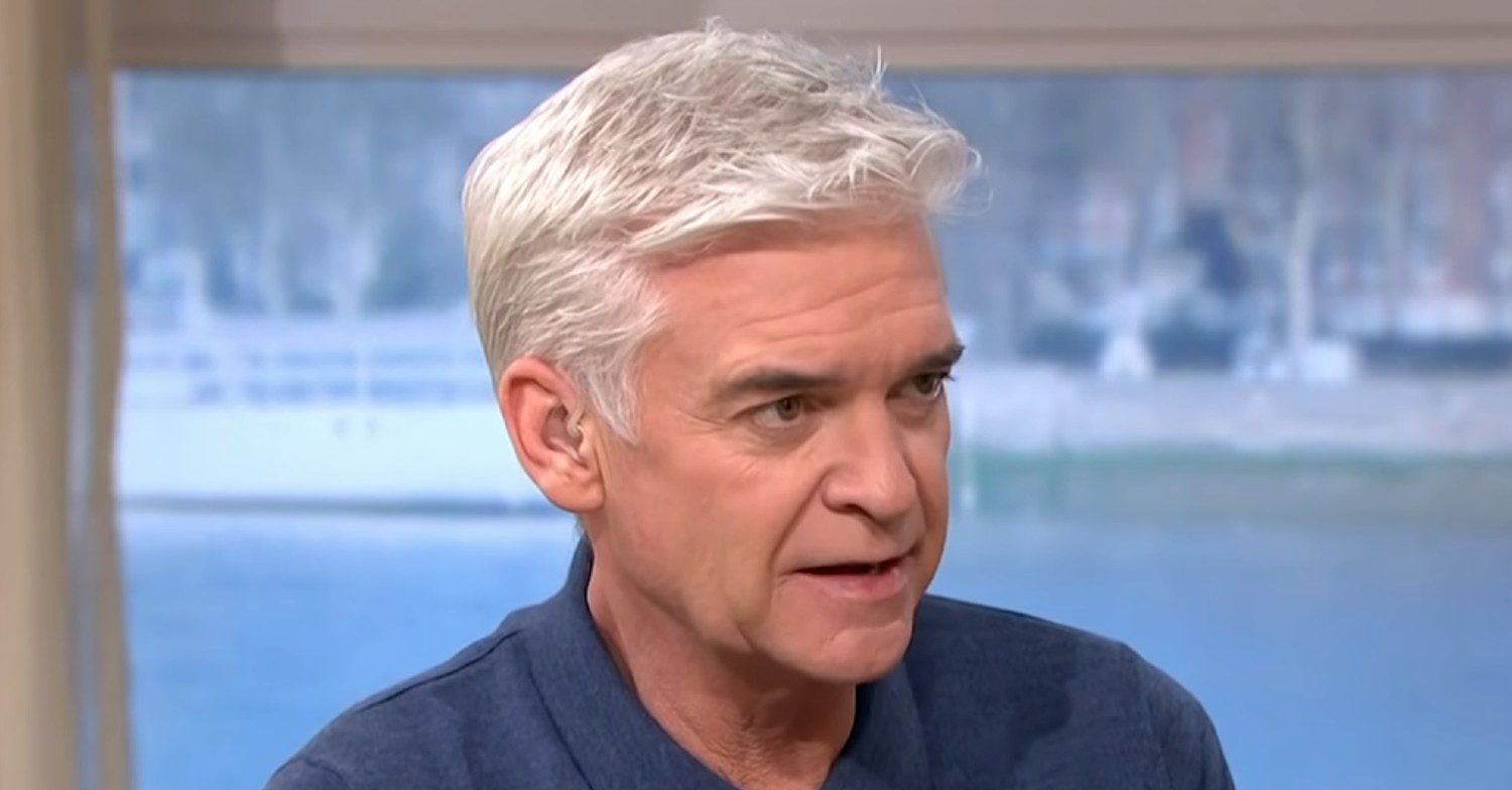 Phillip Schofield looking troubled on This Morning