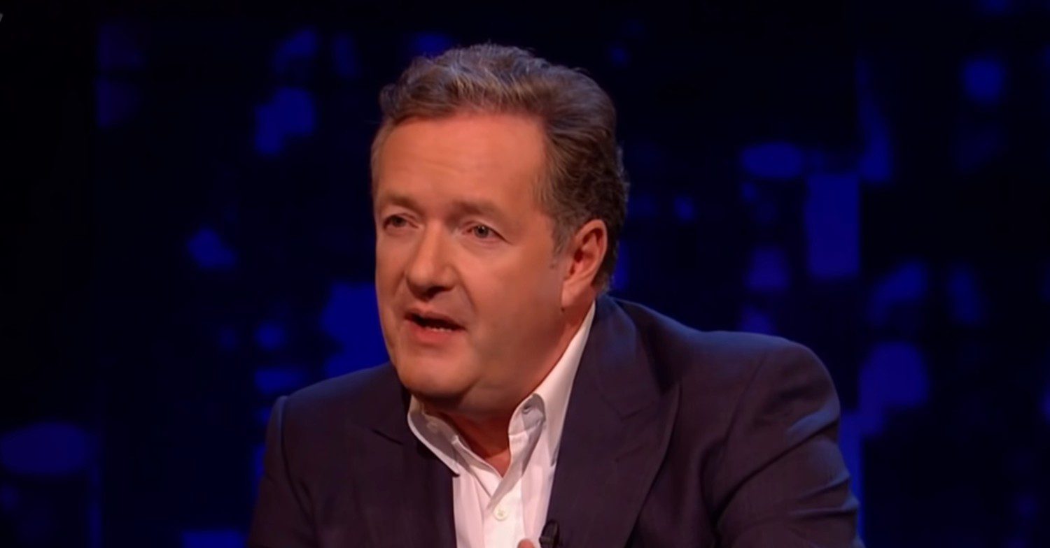 Piers Morgan giving an interview