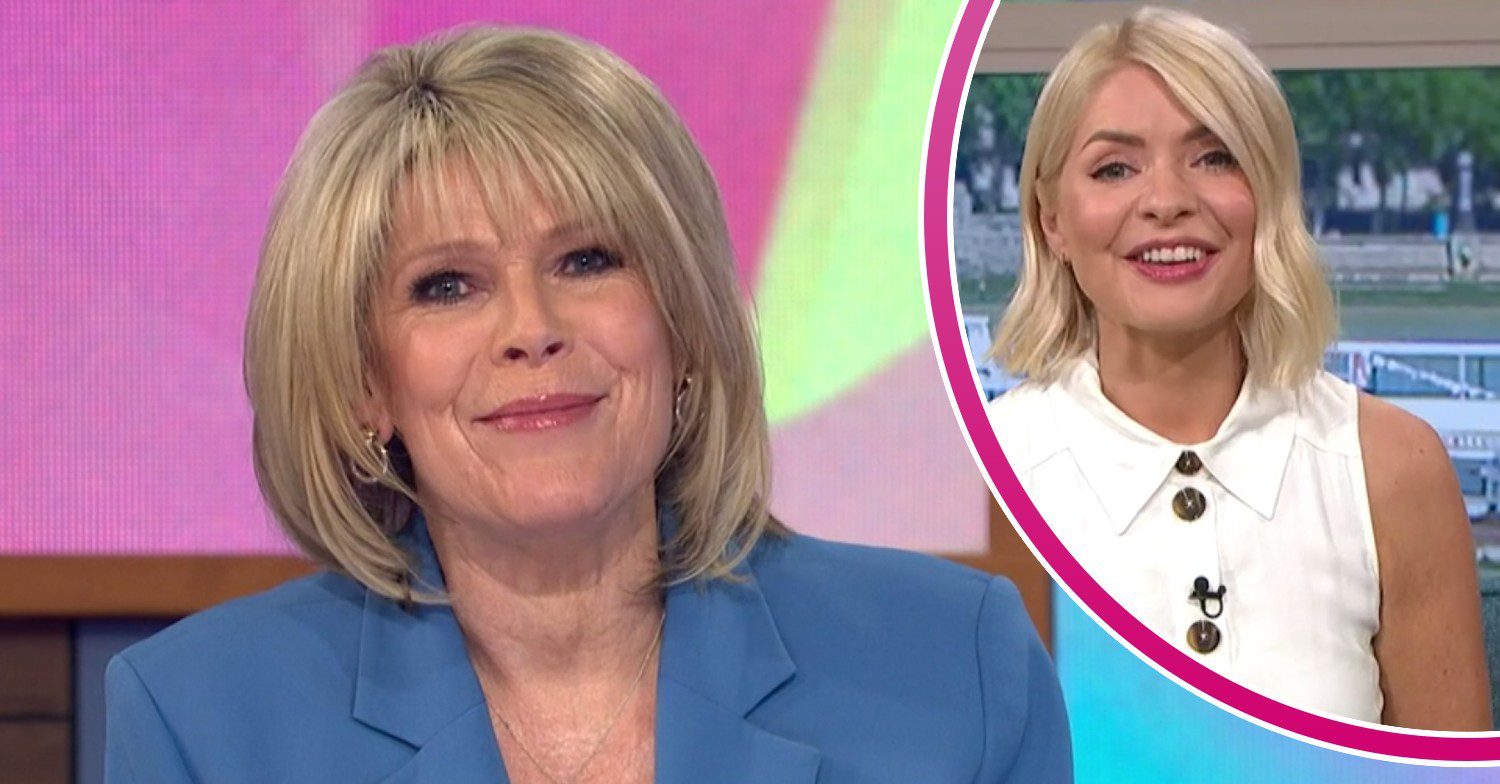 Ruth Langsford smiles tightly, Holly Willoughby enthuses