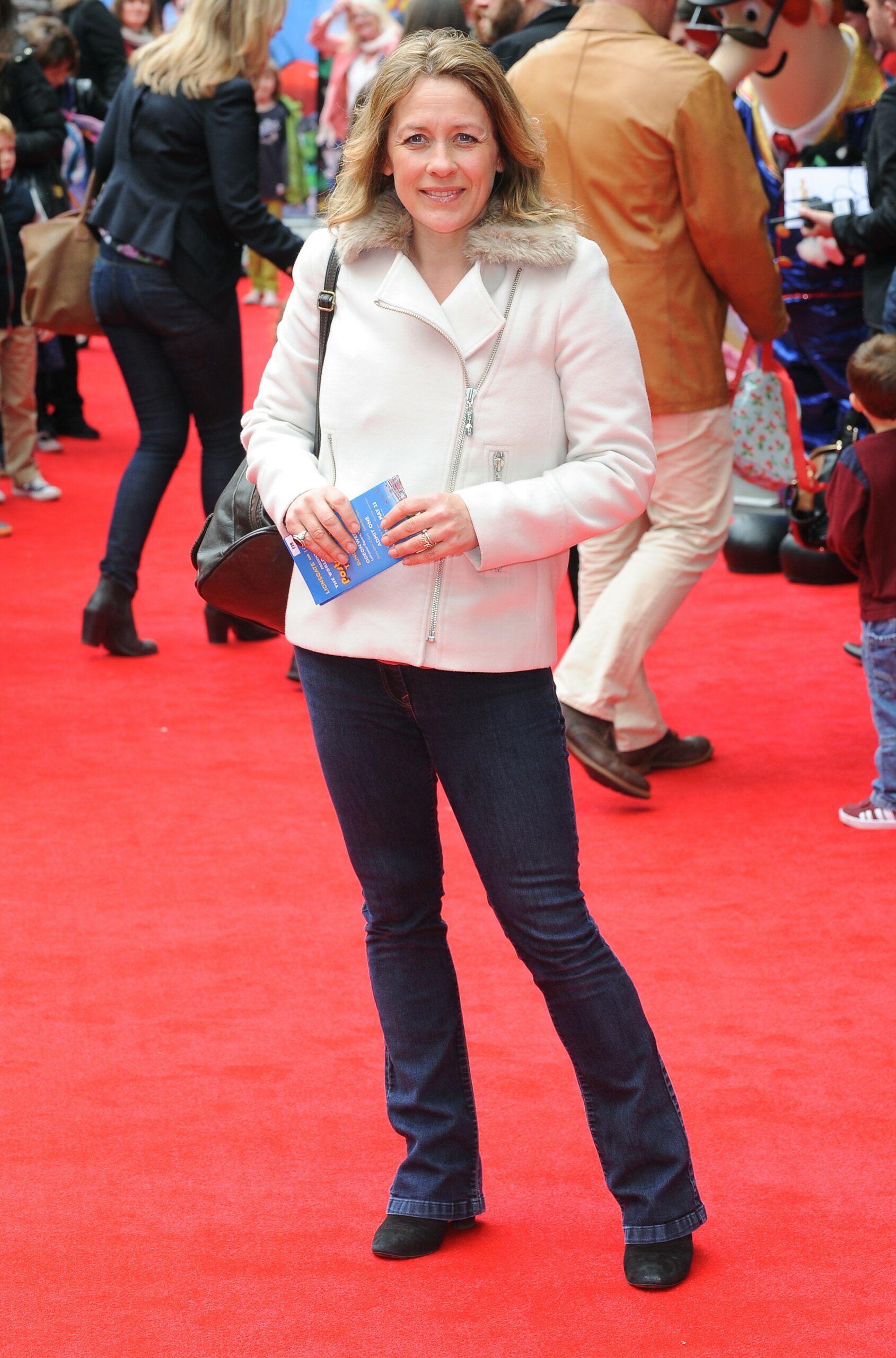 Sarah Beeny smiling at event