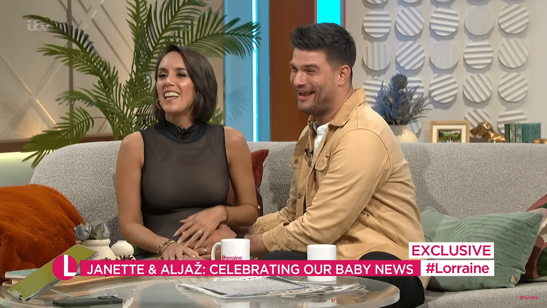 Strictly stars Aljaz Skorjanec and Janette Manrara smile on Lorraine