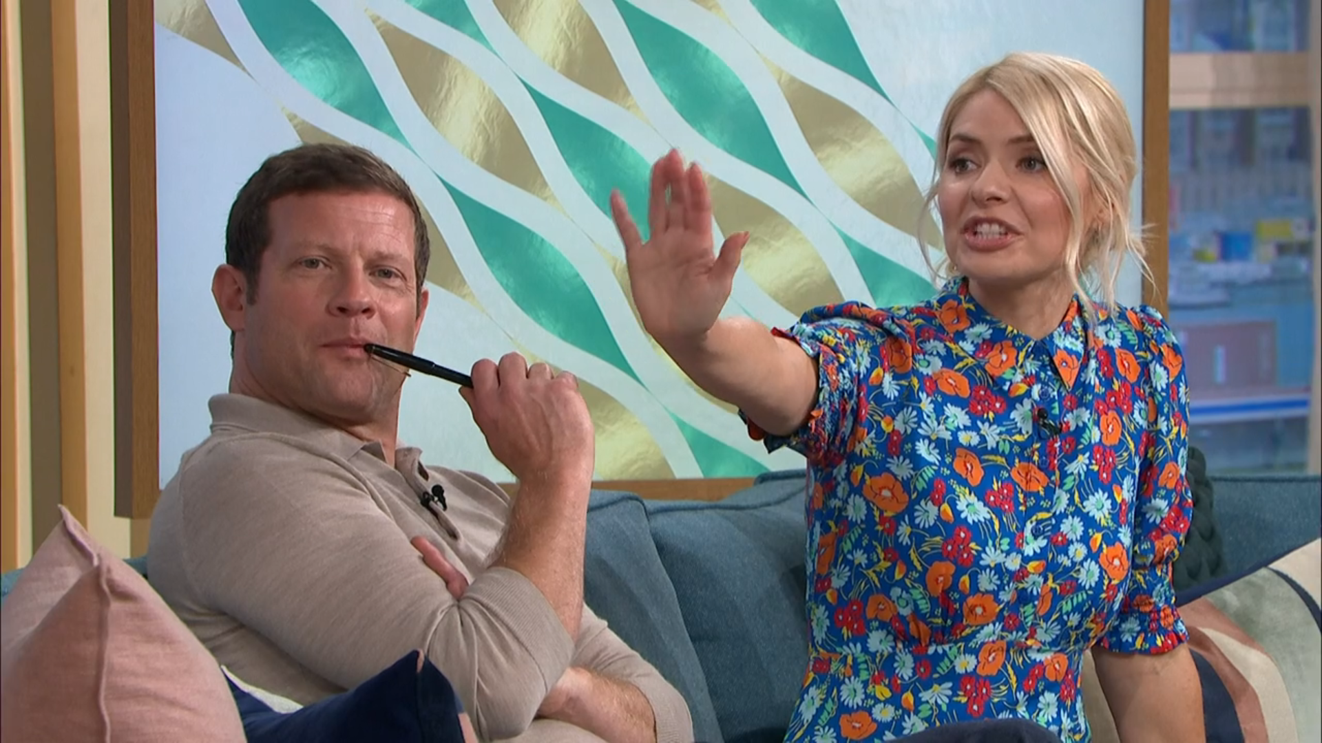 Holly and Dermot speak with Gino on This Morning