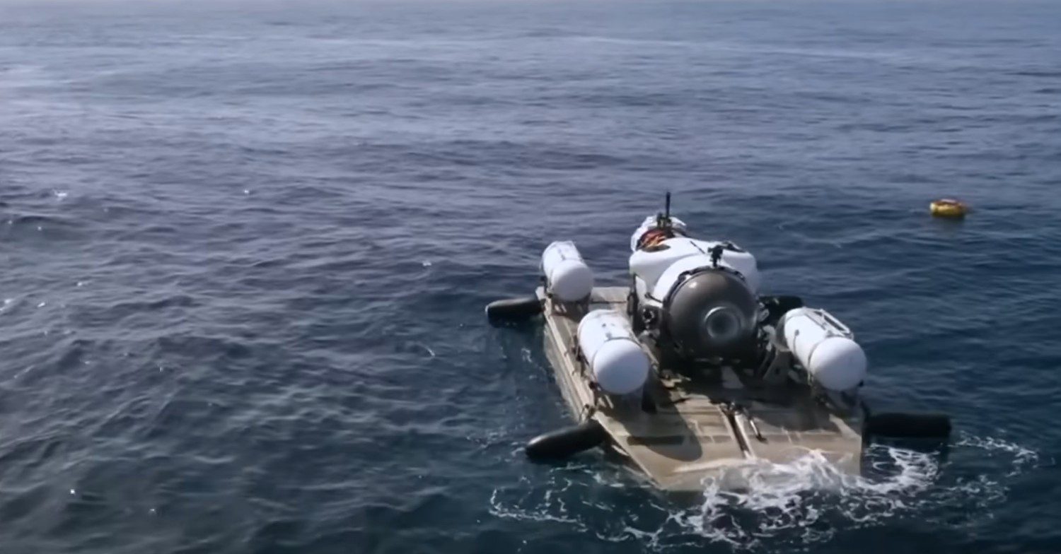 Titan submarine on water