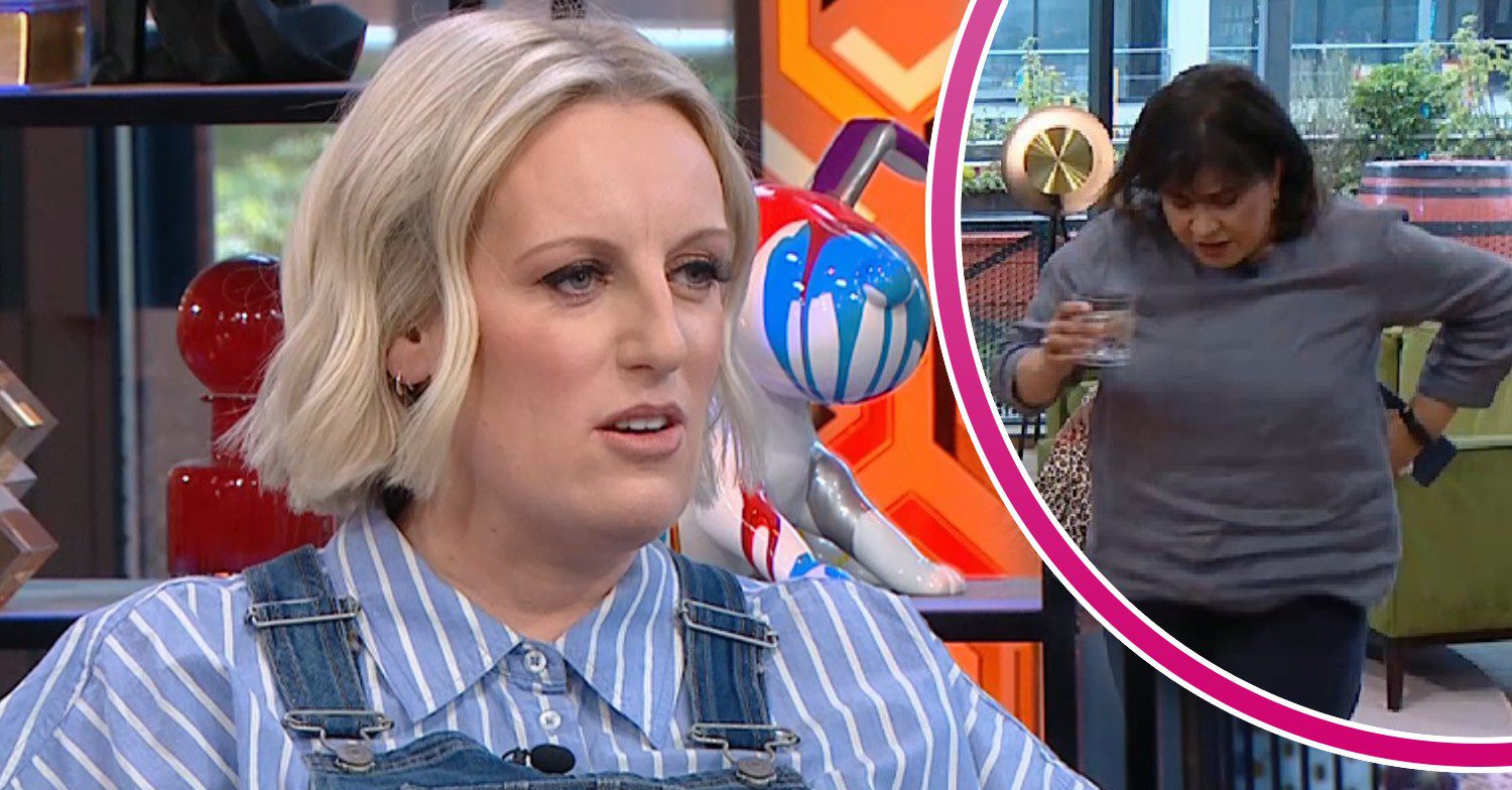 Steph McGovern and guest on Steph's Packed Lunch today