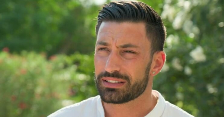 Strictly star Giovanni Pernice frowns