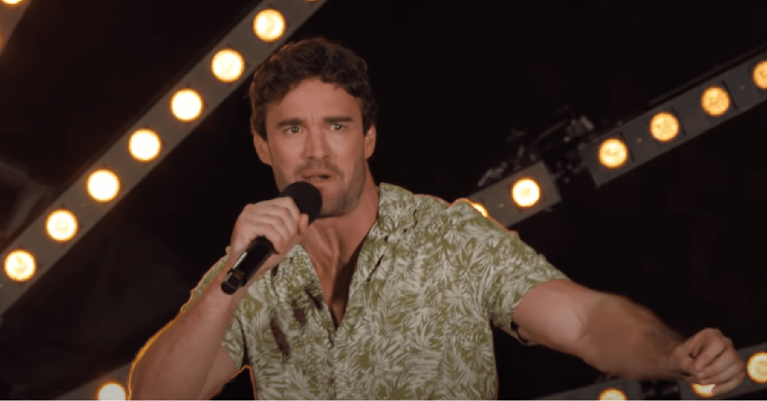 Thom Evans singing on X Factor: Celebrity
