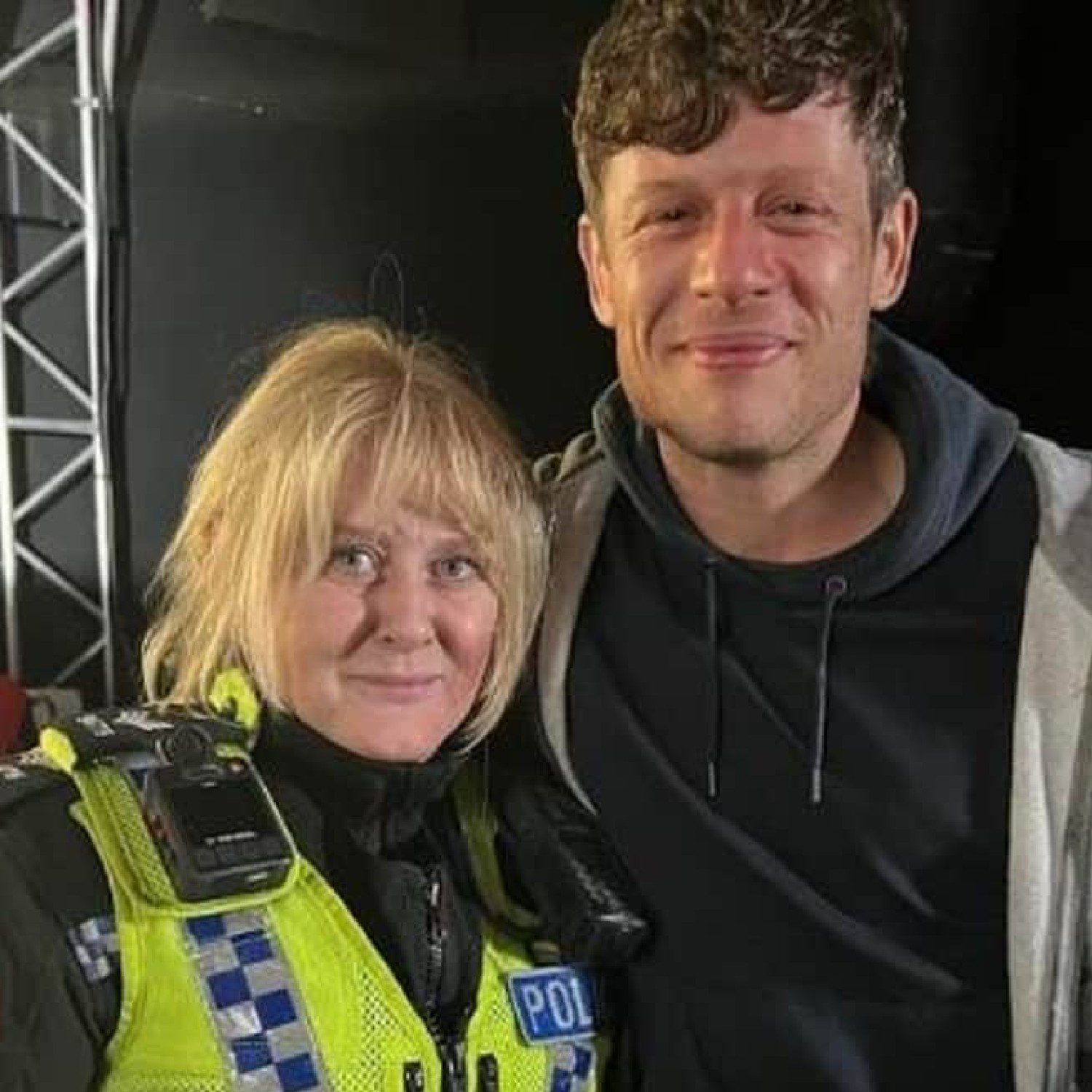 Sarah Lancashire and James Norton behind the scenes Happy Valley